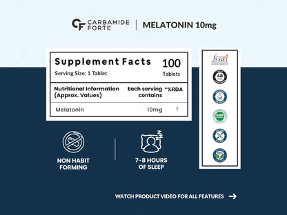 Carbamide Forte Melatonin 10mg Sleep Tablet
