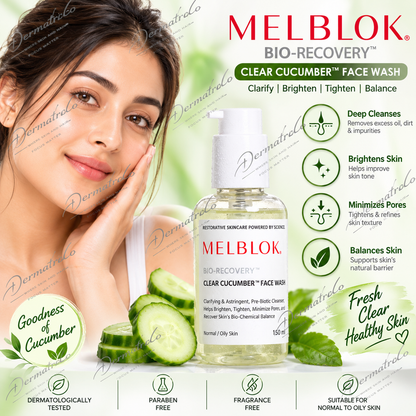 Melblok Bio-Recovery Clear Cucumber Face Wash