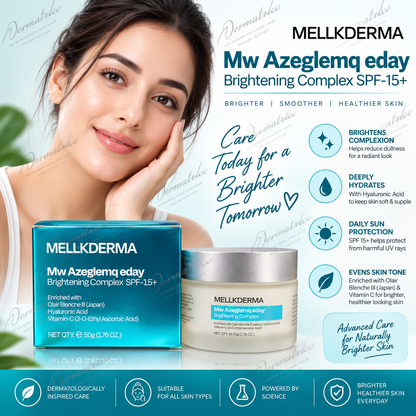 Mellkderma MW Azeglemqa Day Skin Brightening Complex SPF 15+
