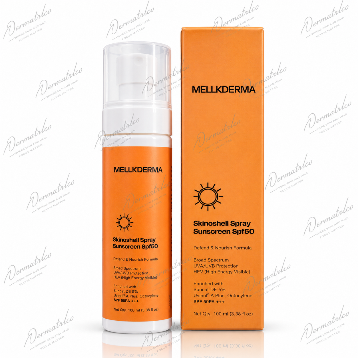 Mellkderma Skinoshell Spray Sunscreen SPF 50 PA+++