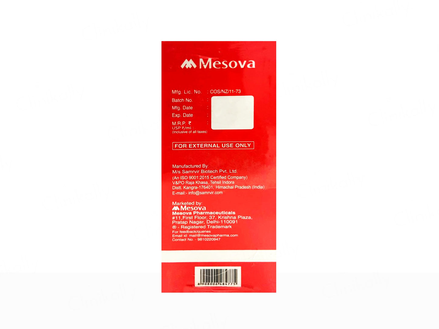 Mesodew Calo Lotion