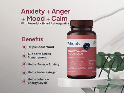 Miduty Anxiety + Anger + Mood + Calm Capsule