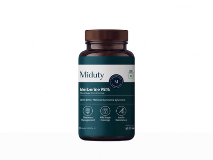 Miduty Berberine 98% Blood Sugar Control Formula Tablet