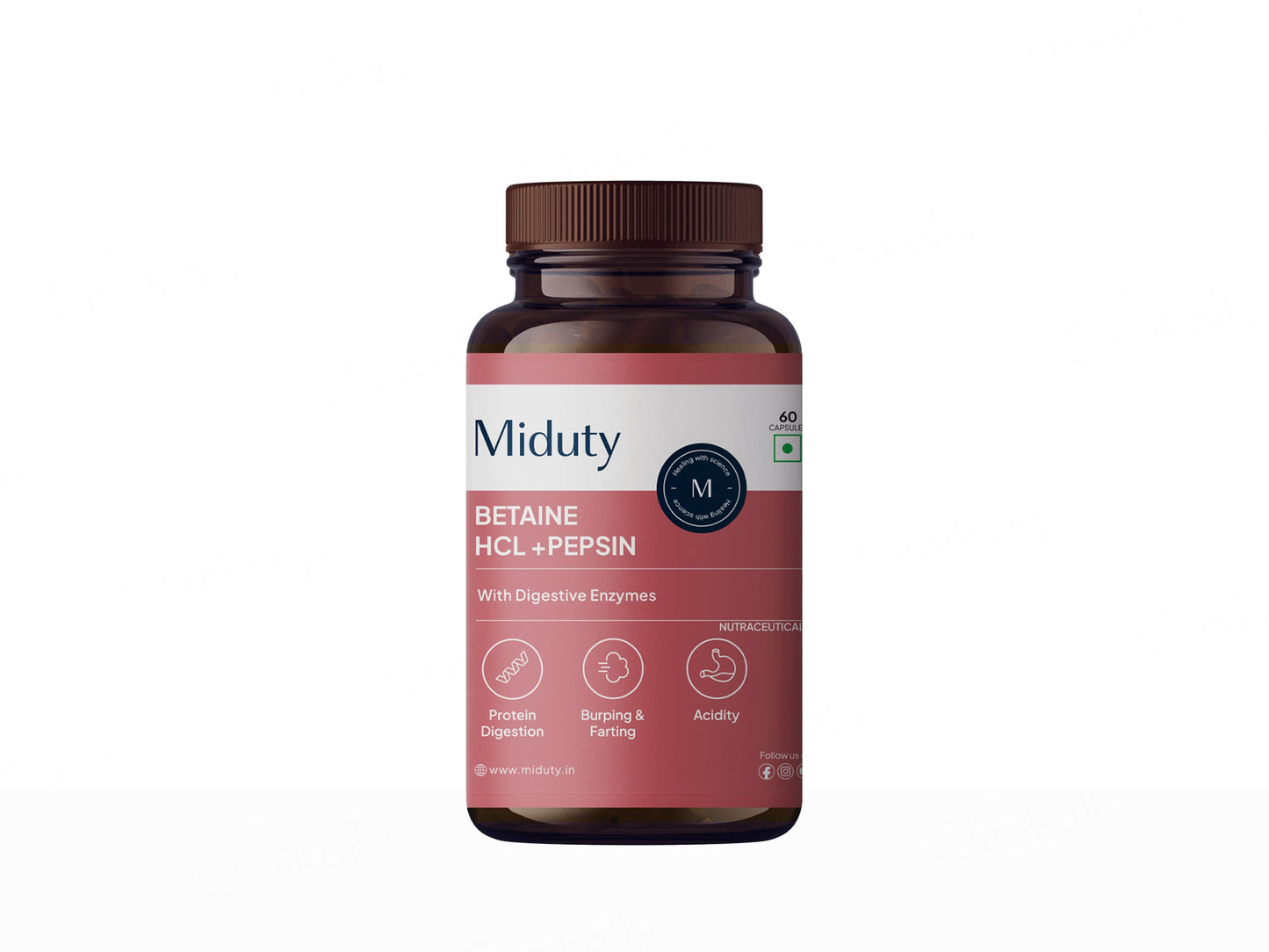 Miduty Betaine HCl + Pepsin Capsule