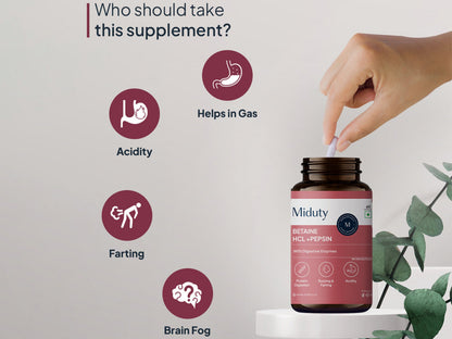 Miduty Betaine HCl + Pepsin Capsule