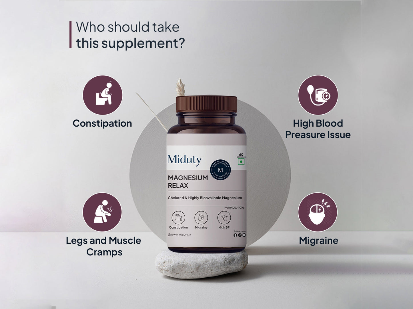 Miduty Chelated Magnesium Relax Capsule