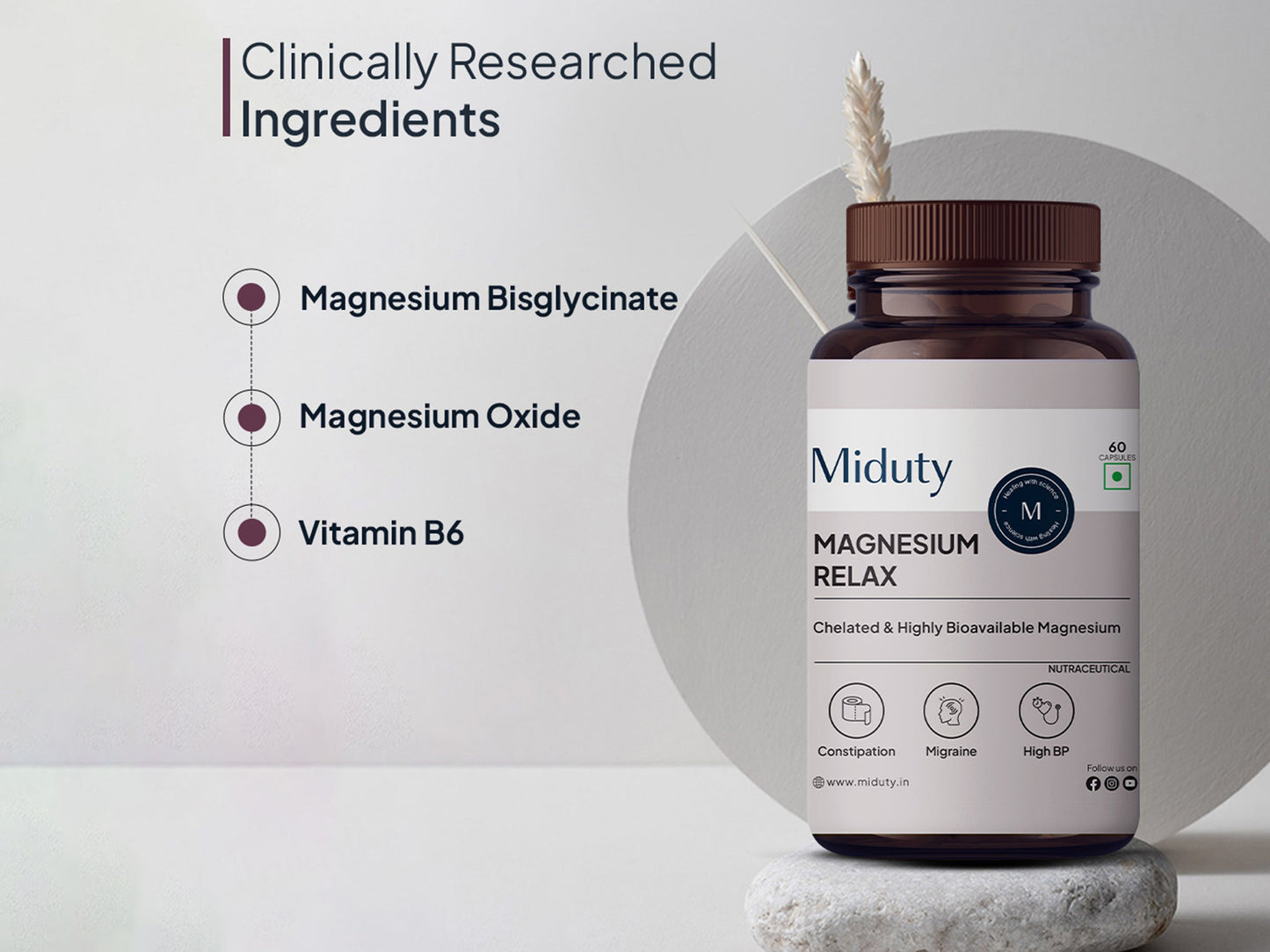 Miduty Chelated Magnesium Relax Capsule