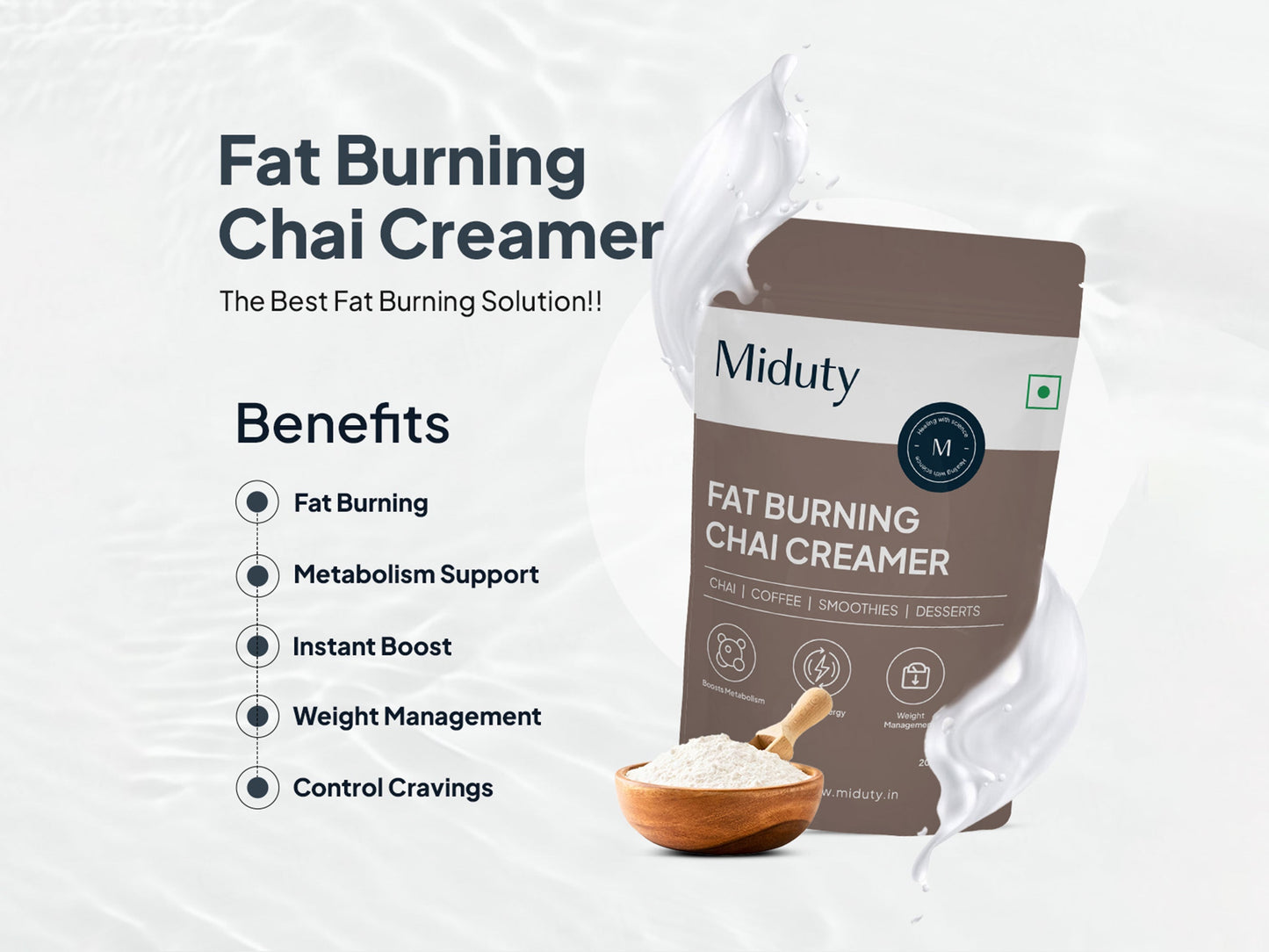 Miduty Fat Burner Chai Creamer Powder