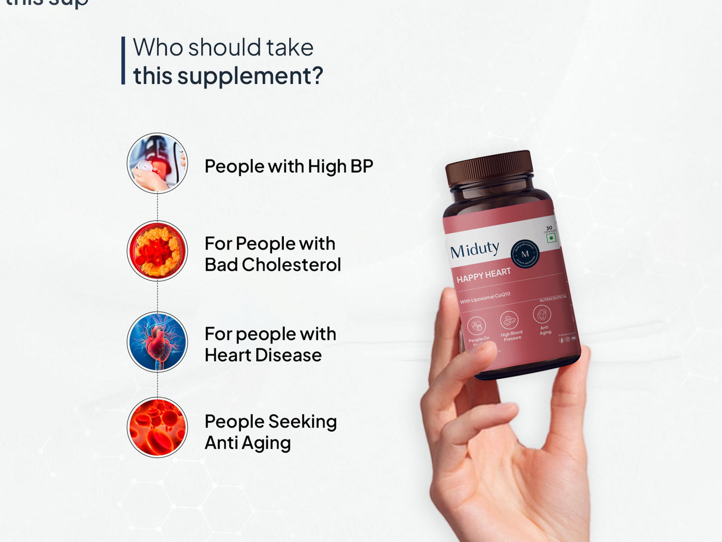 Miduty Happy Heart With Liposomal CoQ10 Capsule