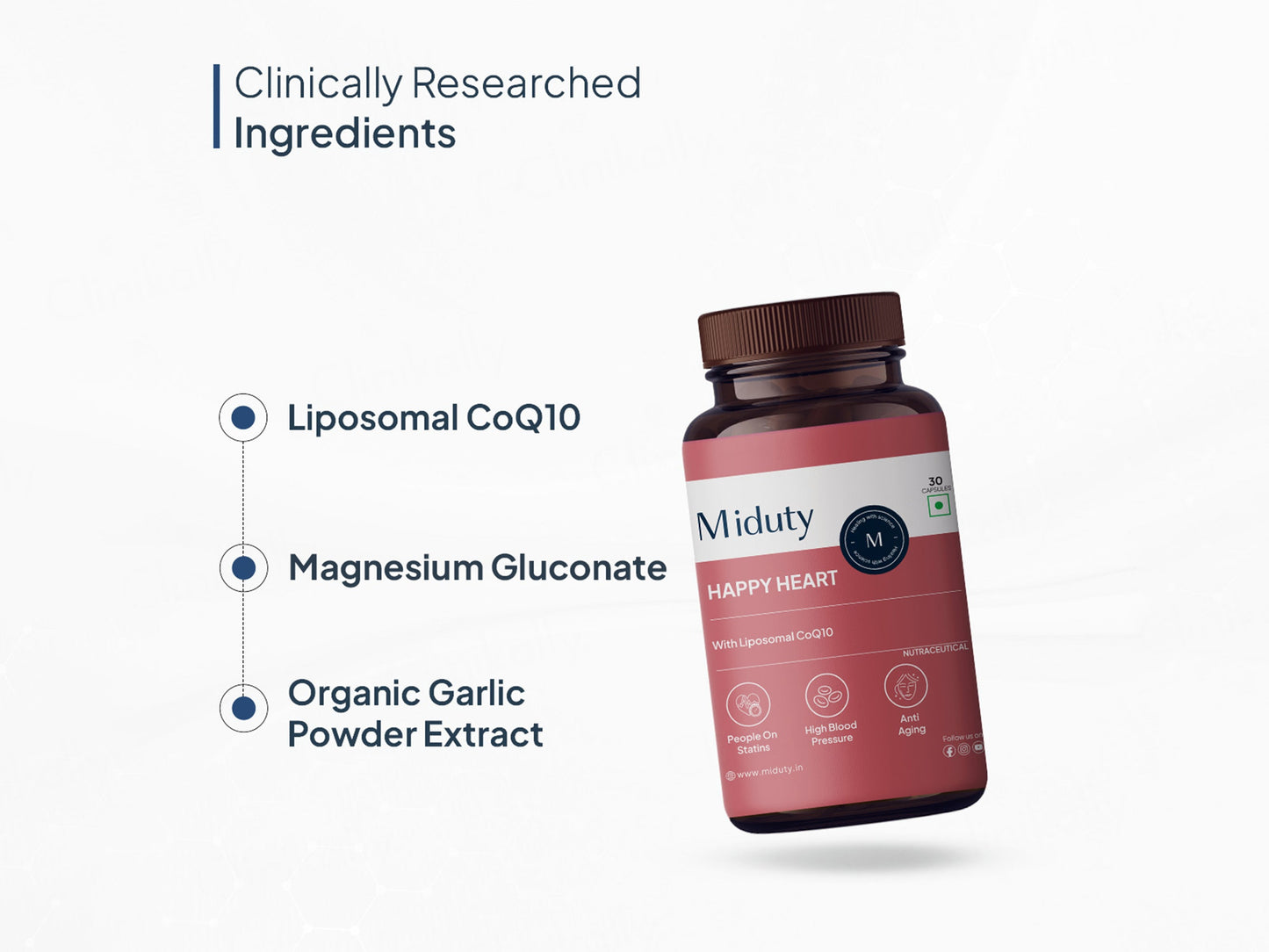 Miduty Happy Heart With Liposomal CoQ10 Capsule