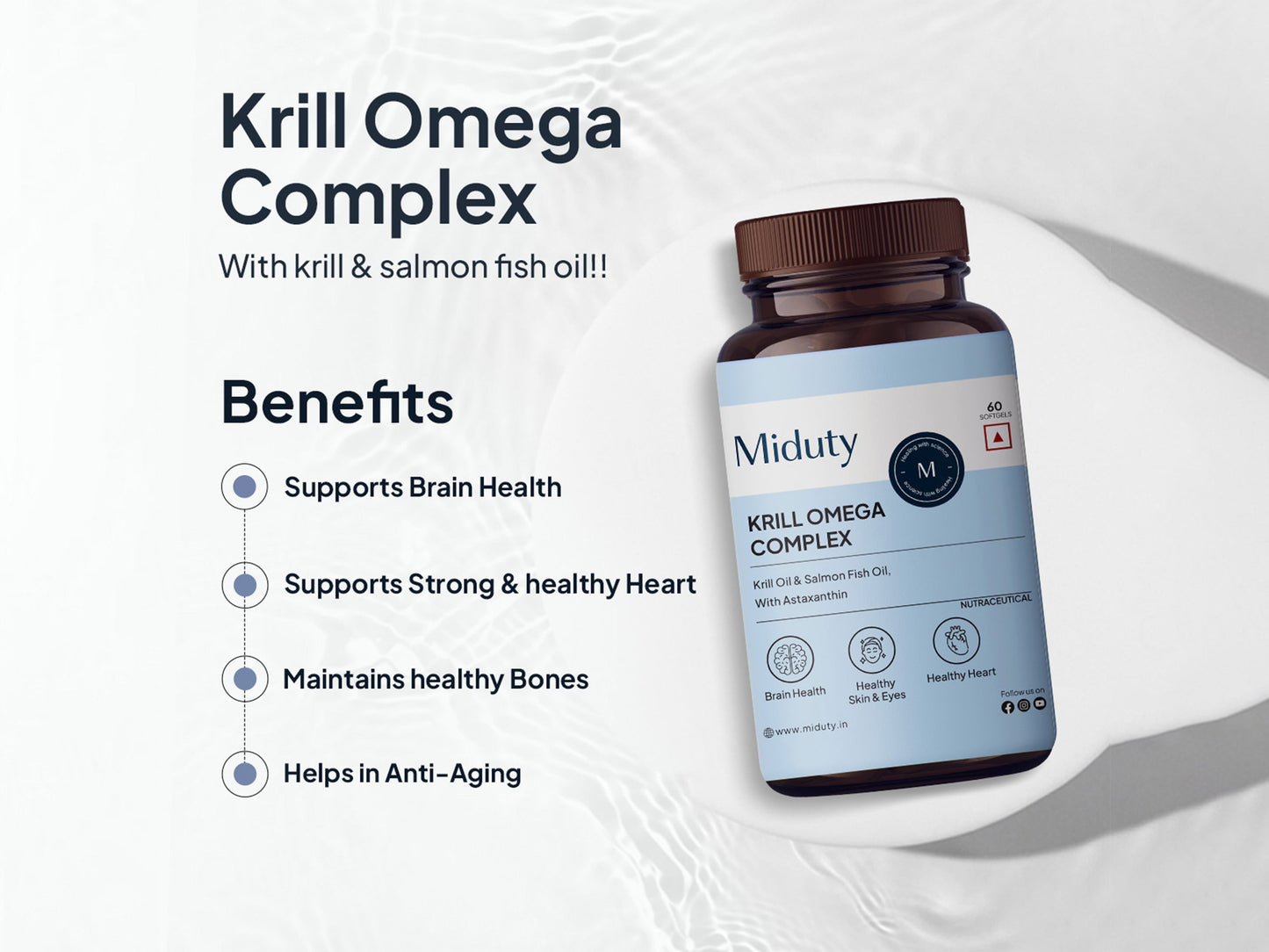 Miduty Krill Omega Complex Softgel Capsule