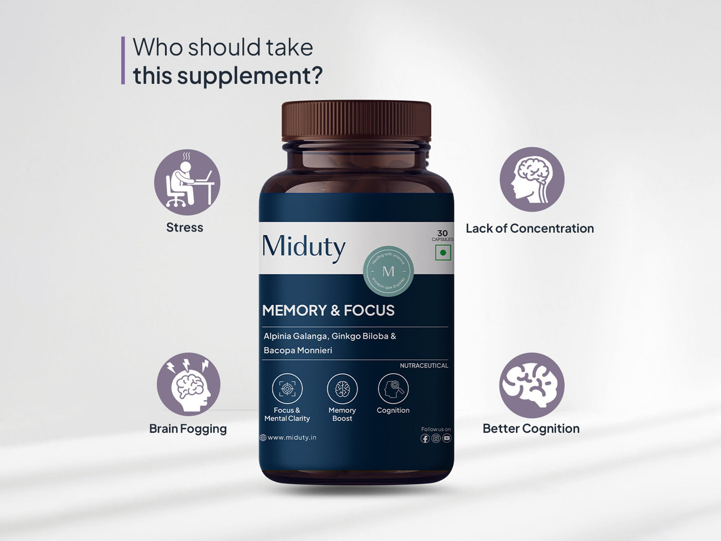 Miduty Memory & Focus Capsule