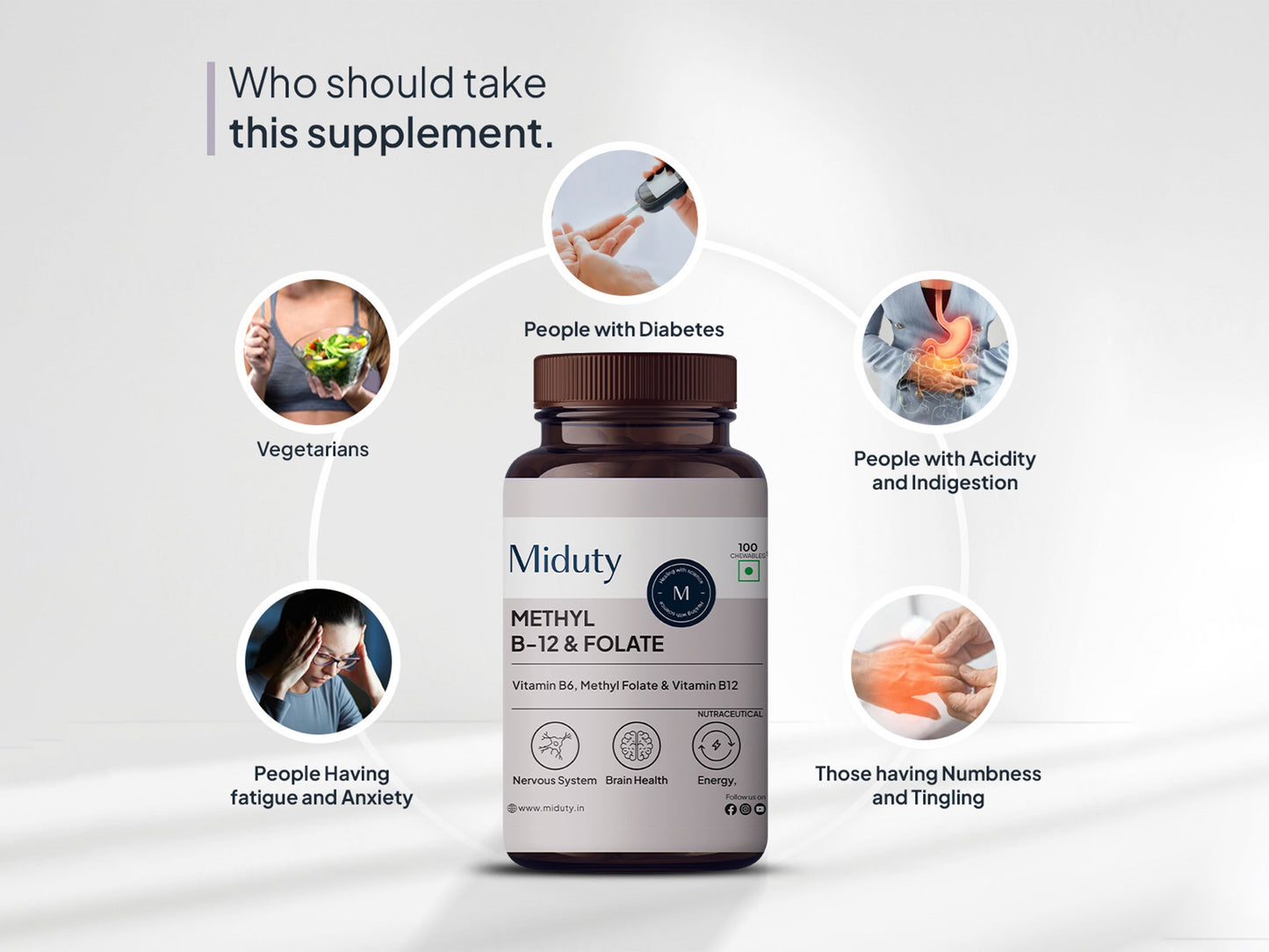 Miduty Methyl B-12 & Folate Tablet