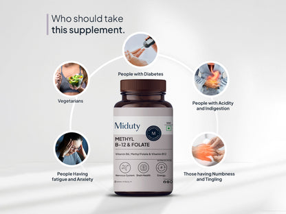 Miduty Methyl B-12 & Folate Tablet