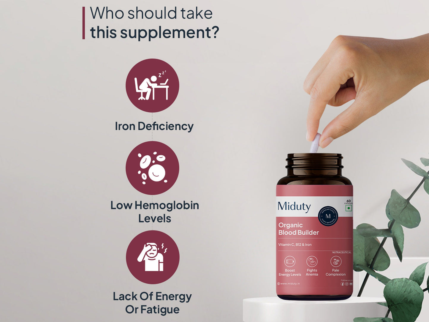 Miduty Organic Blood Builder Capsule