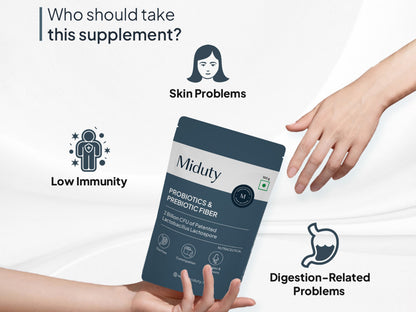Miduty Probiotics & Prebiotic Fiber Nutraceutical Powder