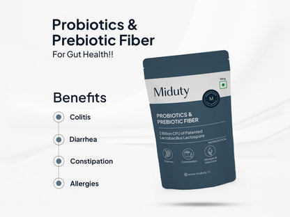 Miduty Probiotics & Prebiotic Fiber Nutraceutical Powder