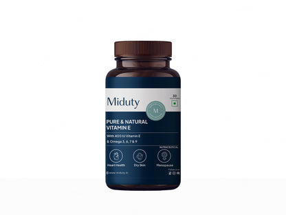 Miduty Pure & Natural Vitamin E Veg Softgel Capsule