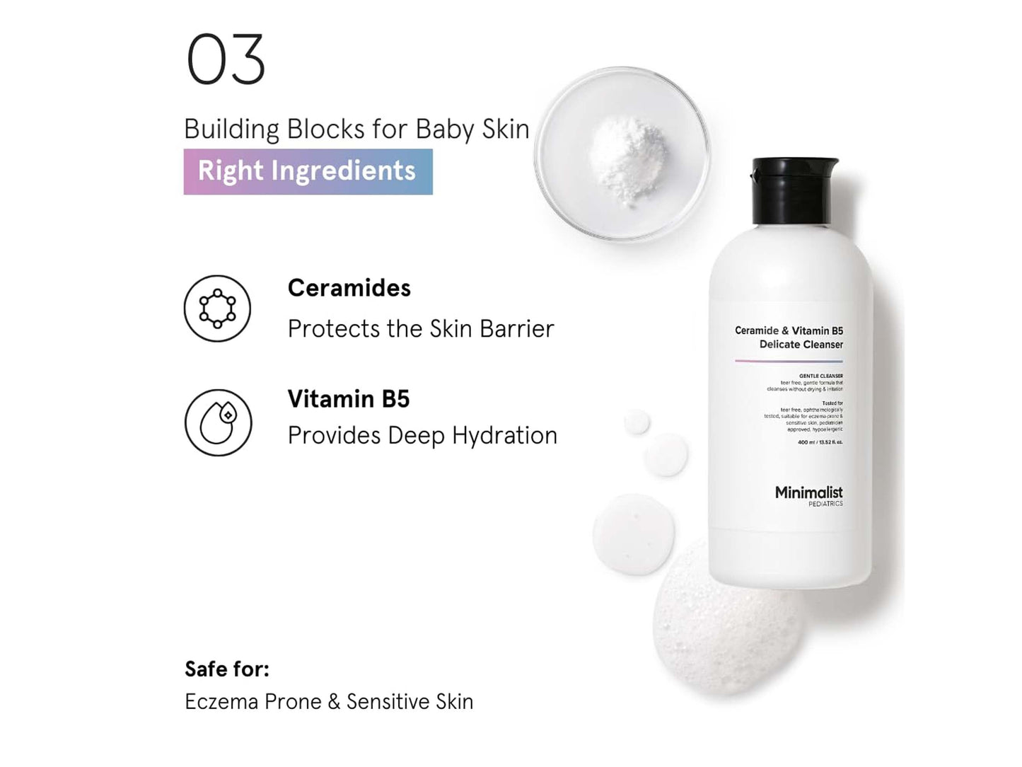 Minimalist Pediatrics Ceramide & Vitamin B5 Delicate Cleanser
