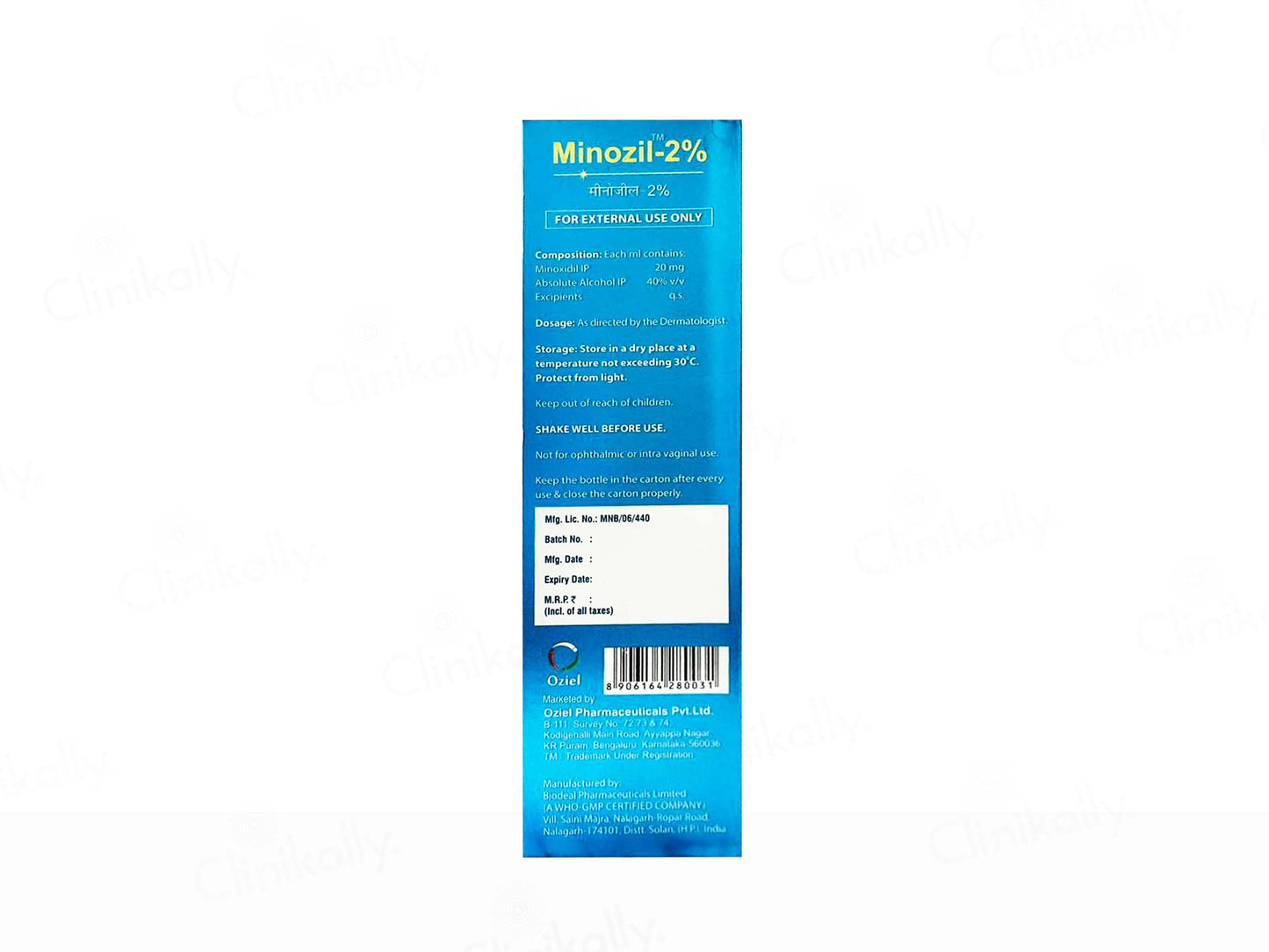 Minozil 2% Topical Solution