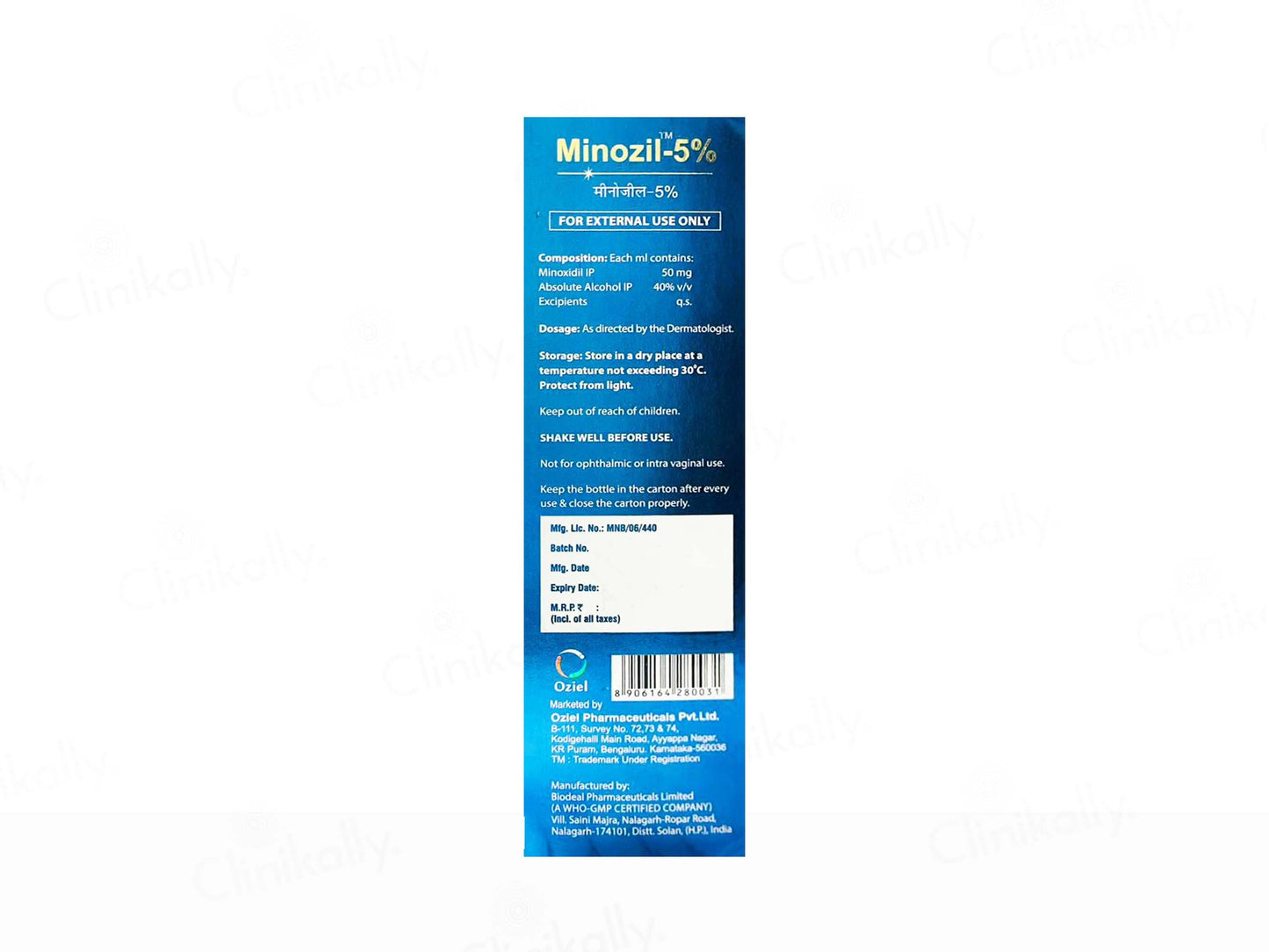 Minozil 5% Topical Solution