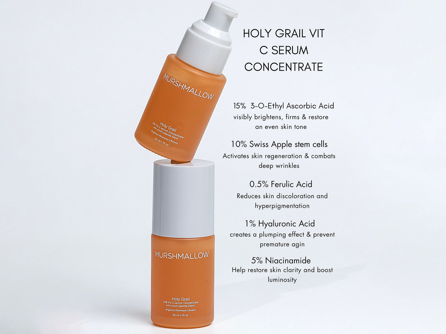 Murshmallow Holy Grail 15% Vit C Serum Concentrate