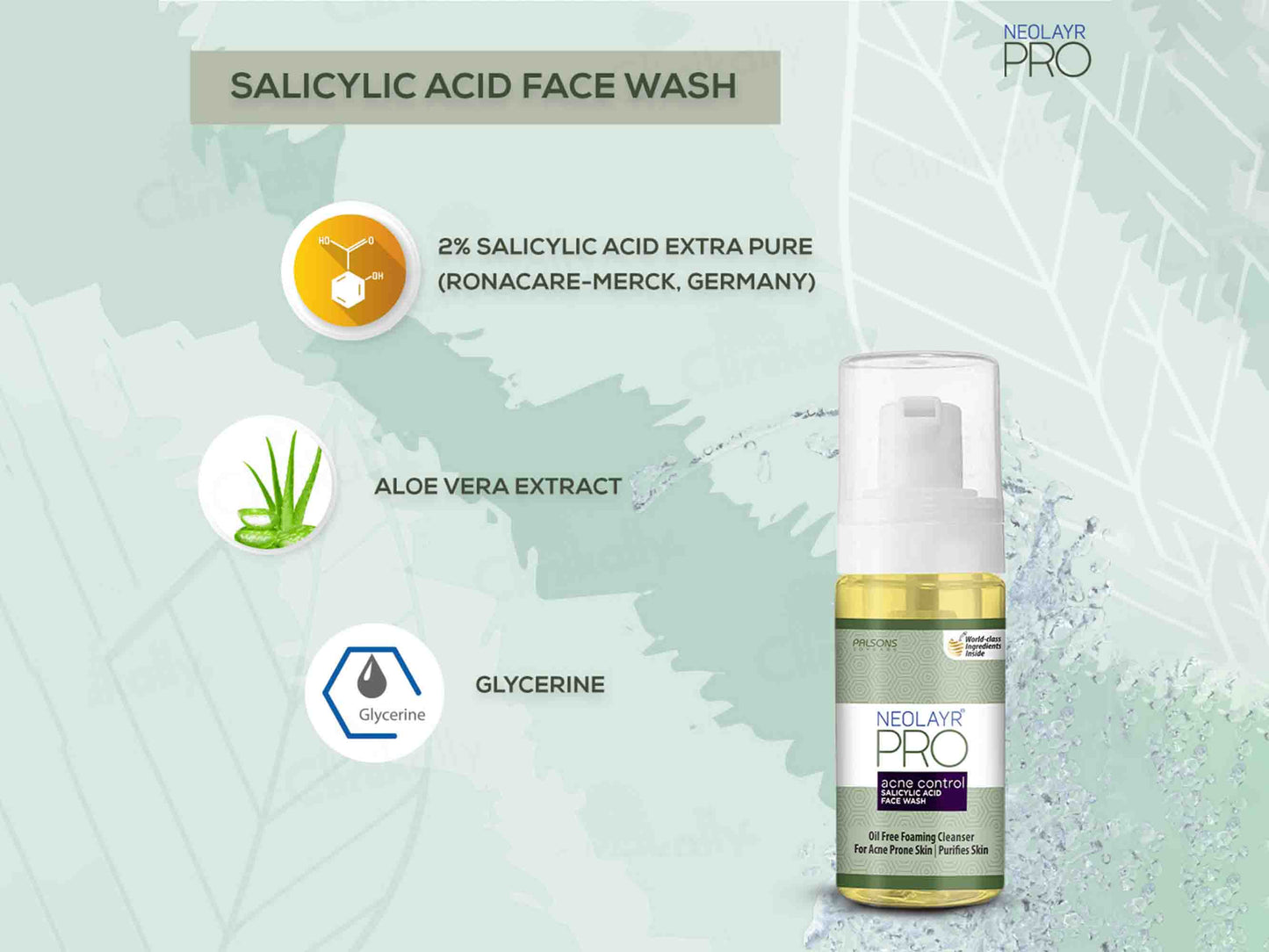 Neolayr Pro Acne Control Salicylic Acid Face Wash