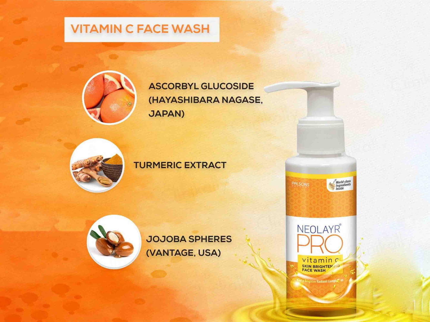 Neolayr Pro Vitamin-C Skin Brightening Face Wash