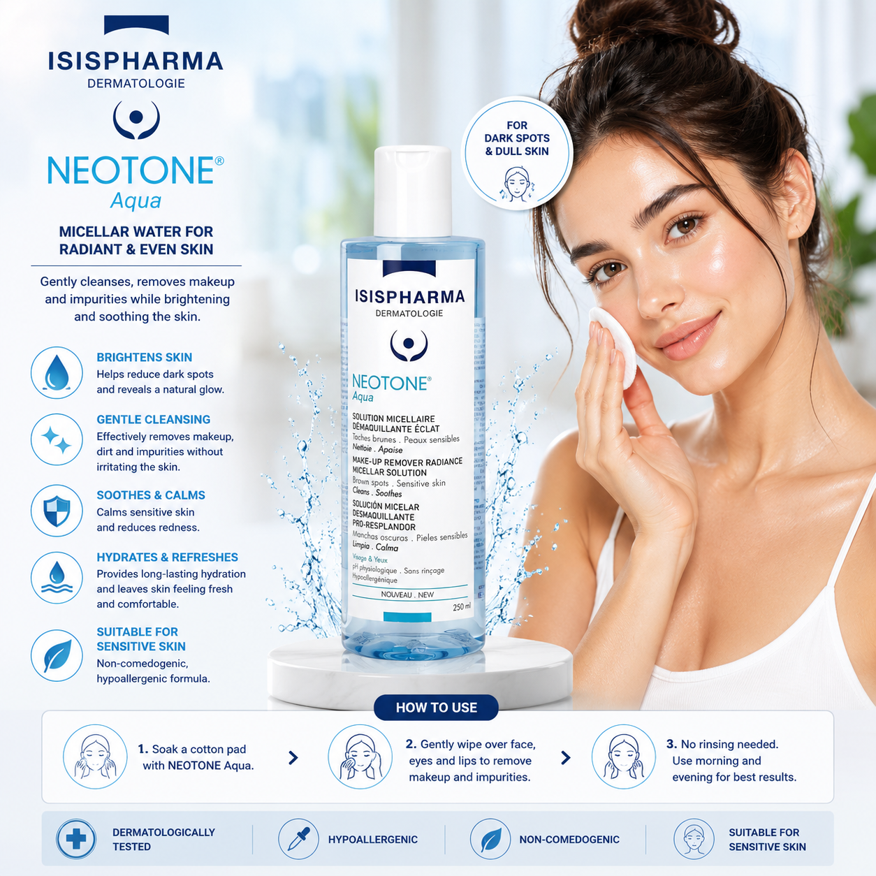 Neotone Aqua Make-up Remover Radiance Micellar Solution 