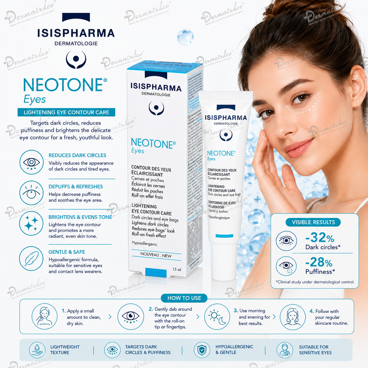 Neotone Lightening Eye Contour Care Gel-Cream