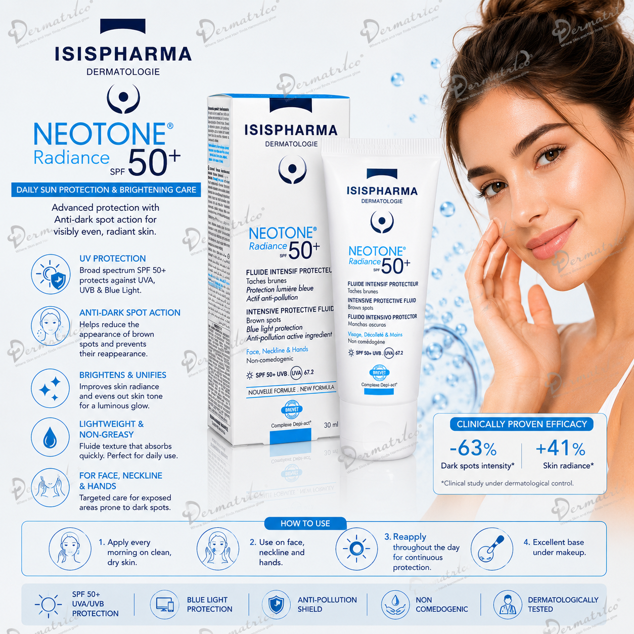 Neotone Radiance SPF50+ Intensive Protective Fluid 