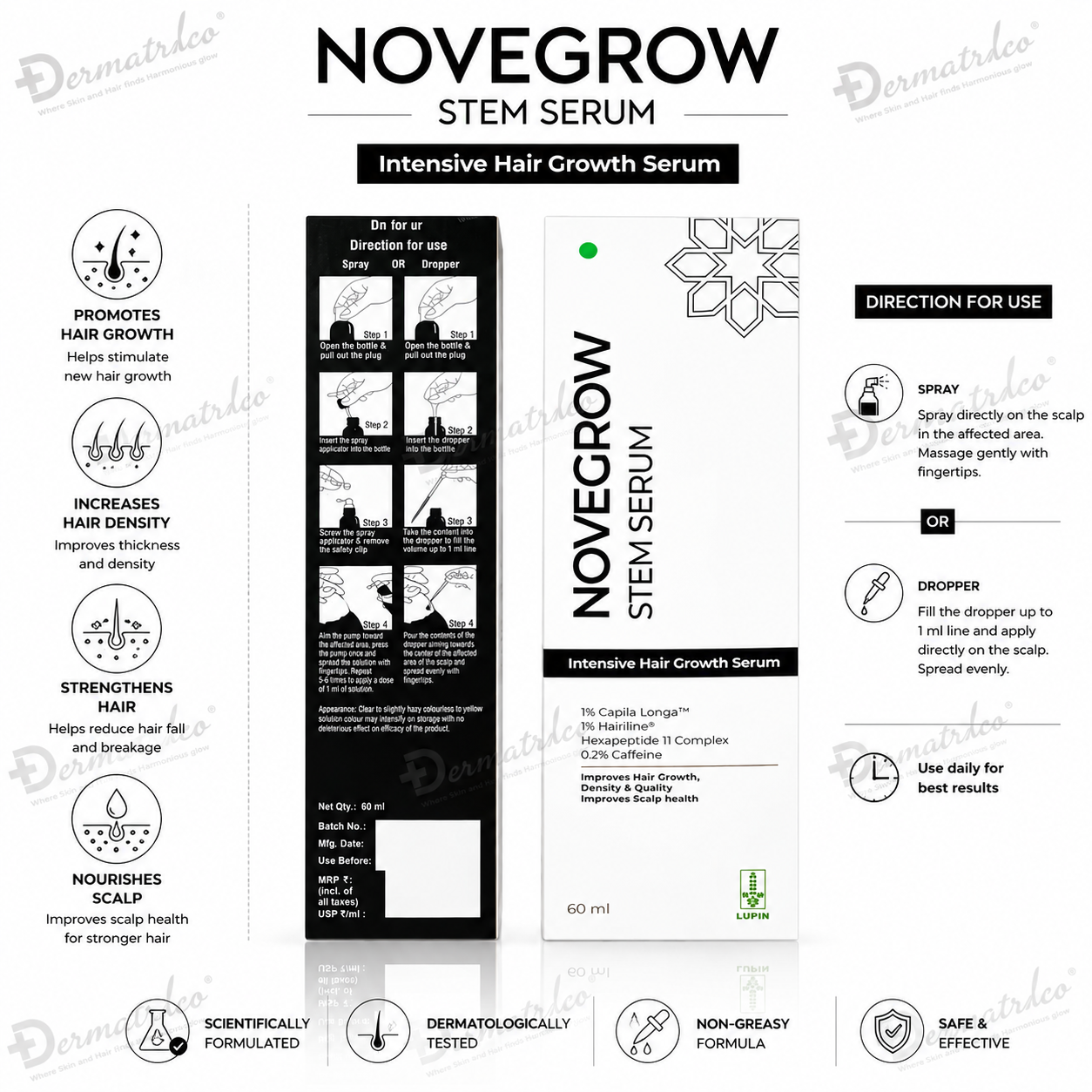 Novegrow Stem Intensive Hair Growth Serum