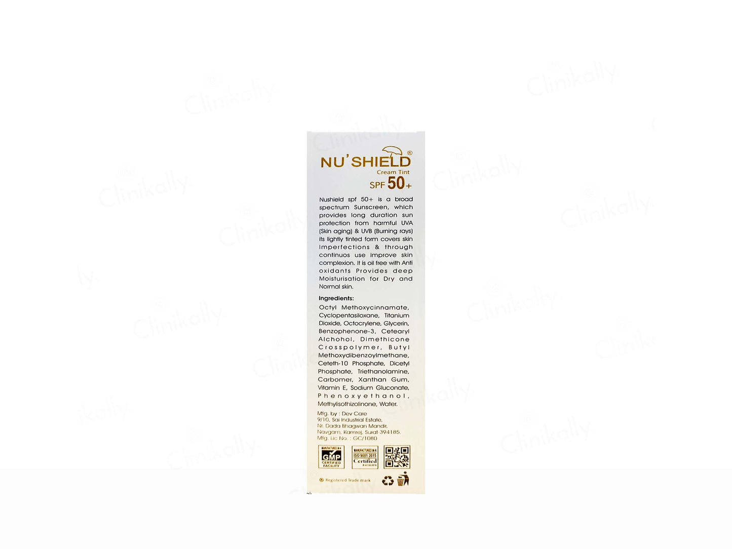 Nushield Cream Tint Sunscreen SPF 50+