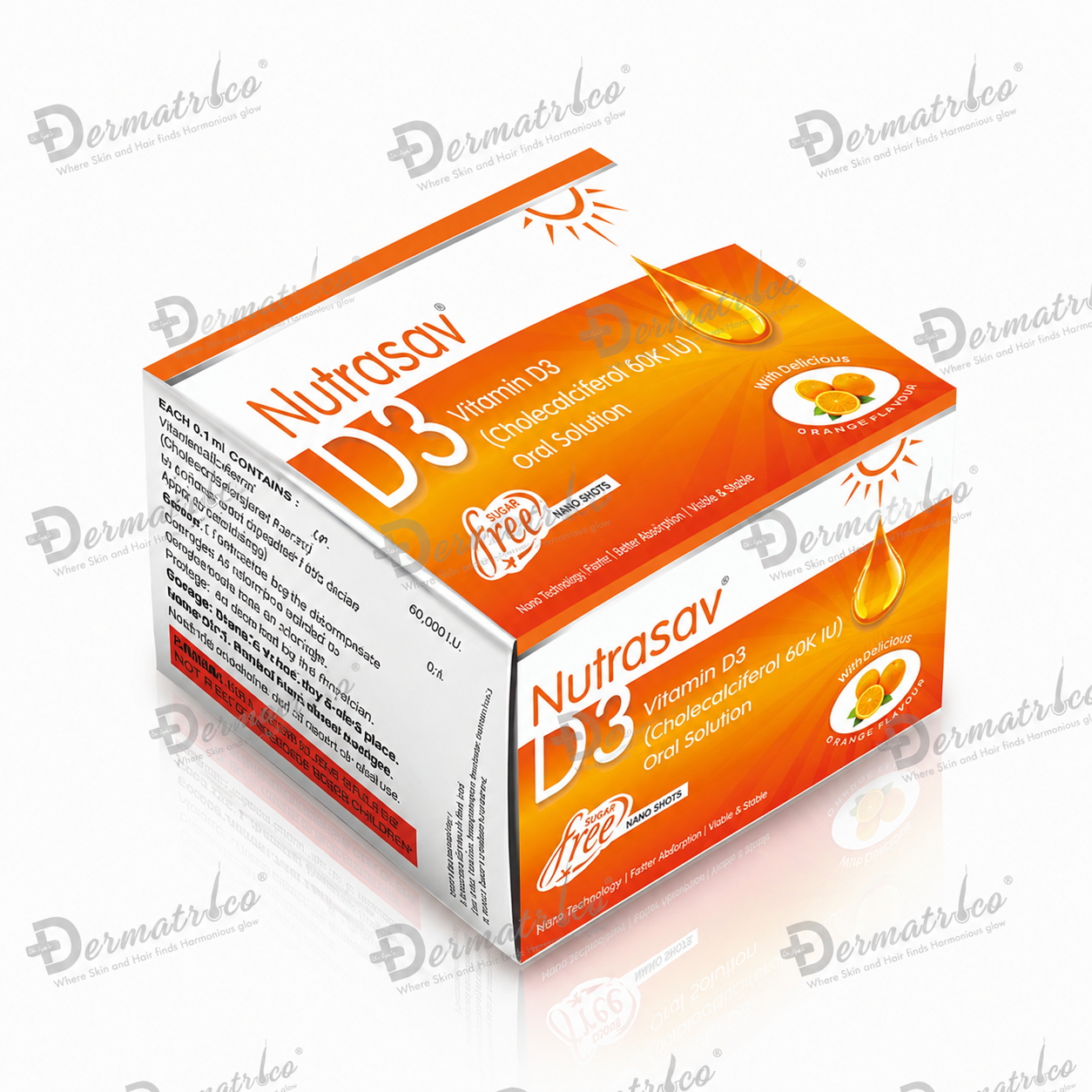 Nutrasav D3 Orange Flavour Shots