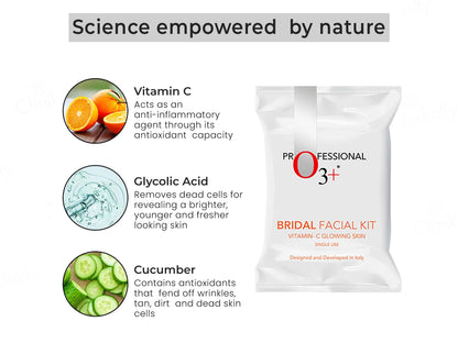 O3+ Bridal Facial Kit Vitamin-C Glowing Skin