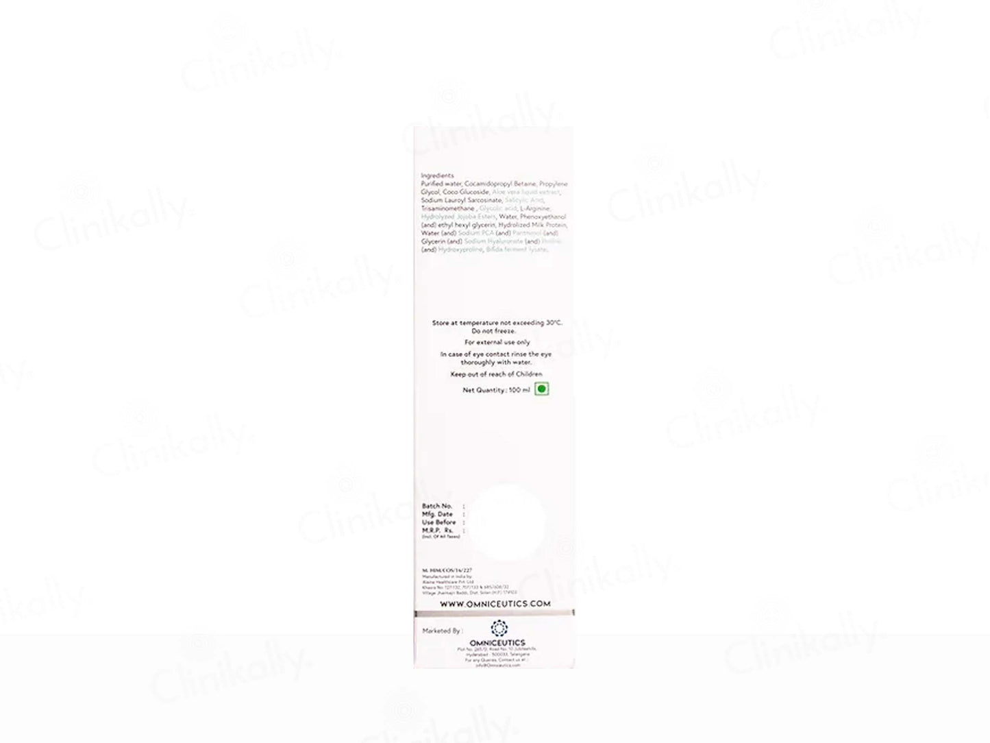 Omniklar Ultra Gentle Foaming & Exfoliating Cleanser