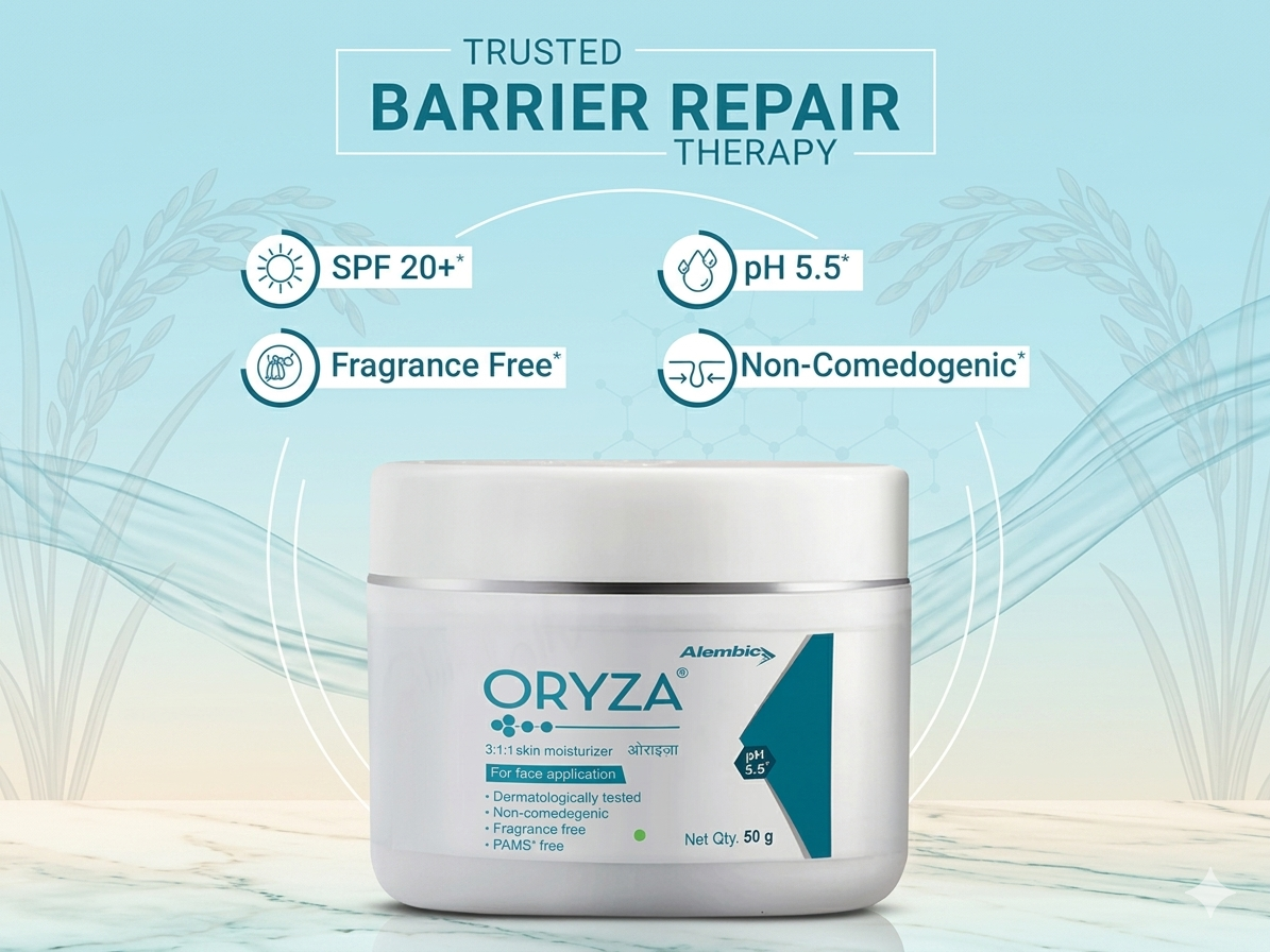 Oryza Skin Moisturiser Cream for Combination and Dry Skin