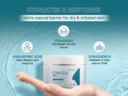 Oryza Skin Moisturiser Cream for Combination and Dry Skin