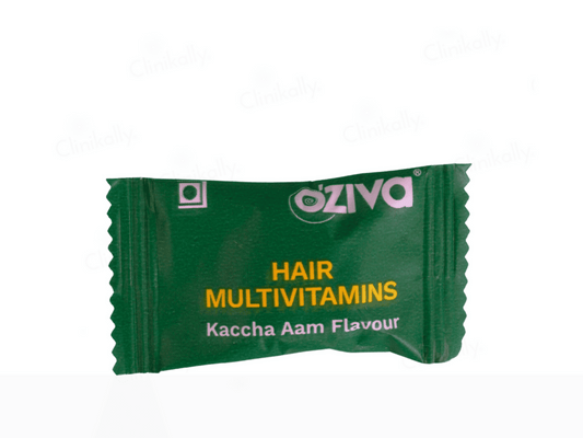 OZiva Hair Multivitamins Gummies - Kachcha Aam