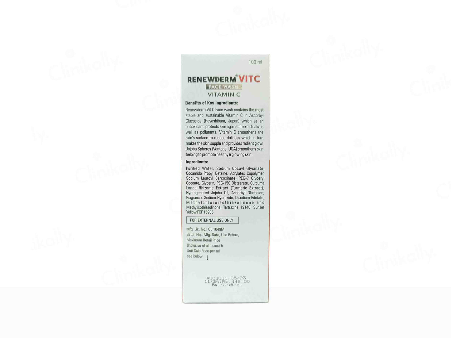 Palsons Renewderm Vit C Face Wash