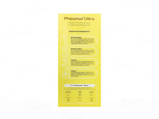 Pheomel Ultra Soap-Free Exfoliating & Invigorating Bodywash