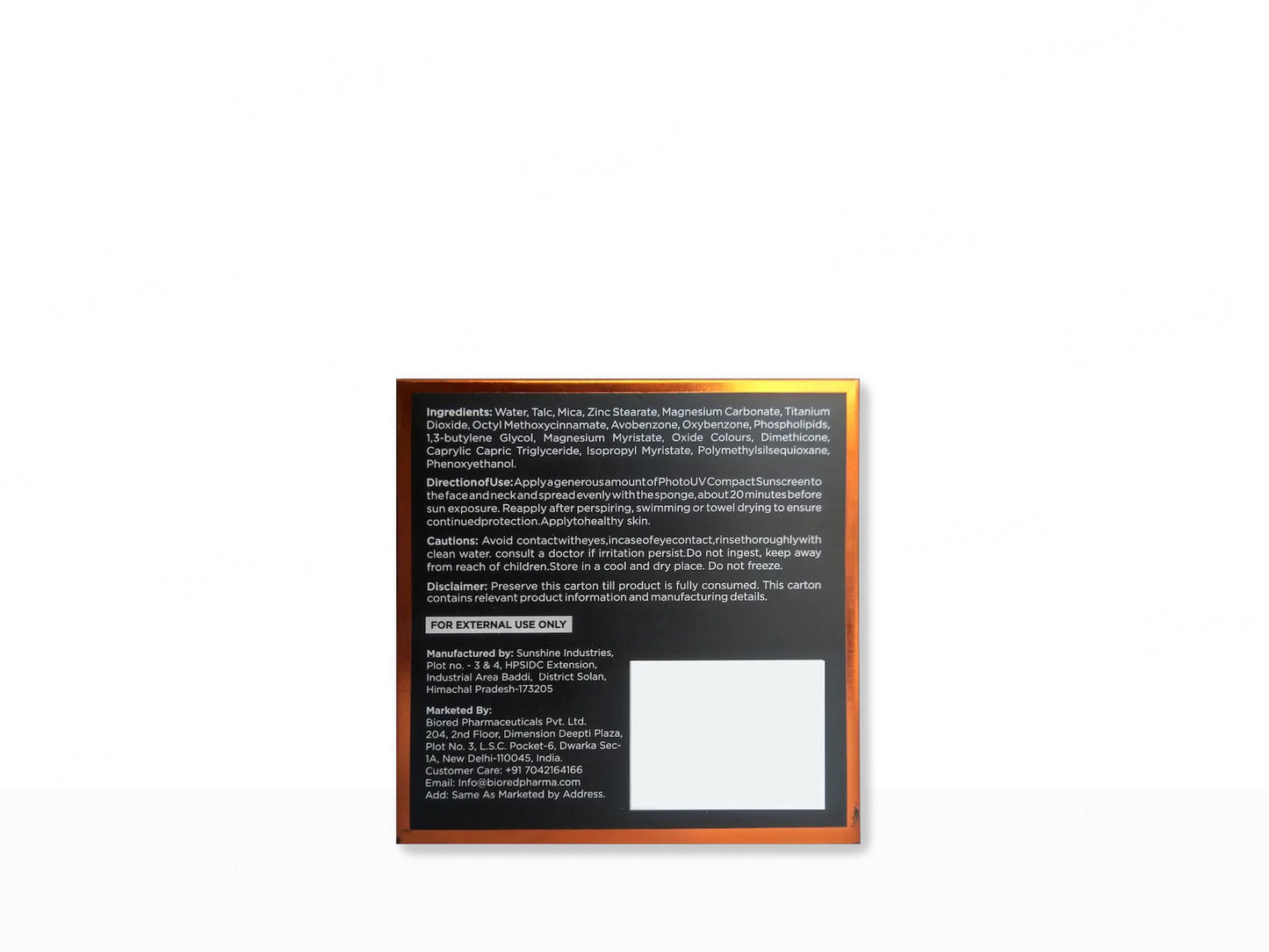 PhotoUV Compact Sunscreen SPF 50+ PA+++