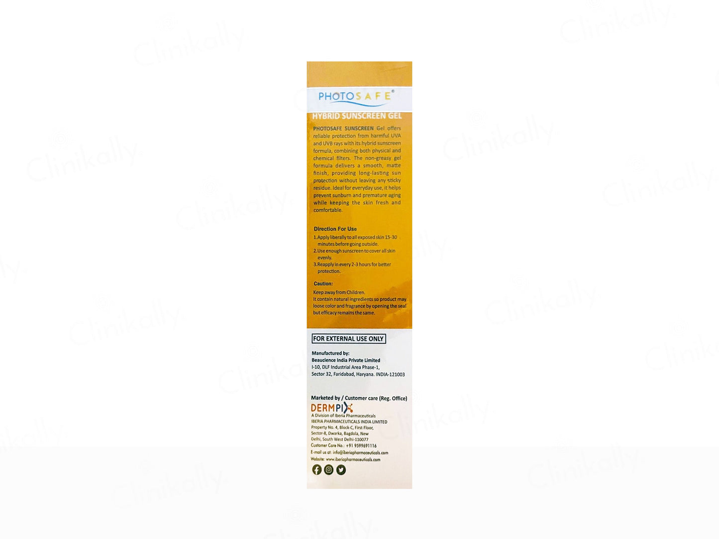 Photosafe Hybrid Broad Spectrum Mineral Sunscreen Gel SPF 50+++