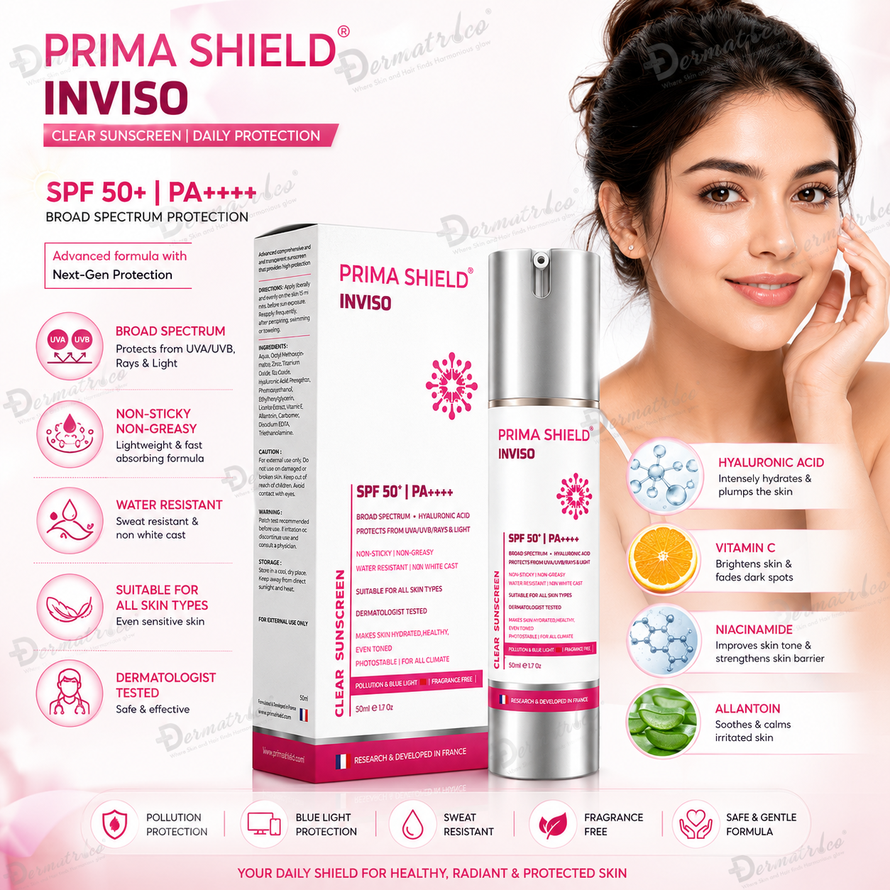 Prima Shield Inviso SPF 50 PA++++ Clear Sunscreen