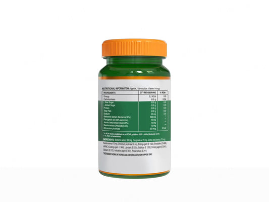 Pure Nutrition Berberine 98% With Jambubeej, Karela & Fenugreek Extract Veg Tablet