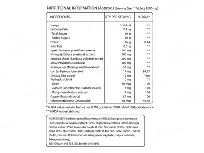 Pure Nutrition Biotin 10000mcg Veg Tablet