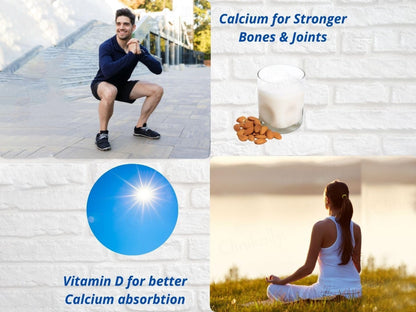 Pure Nutrition Calcium, Magnesium + Zinc With Vitamin D3 & K2 Veg Tablet