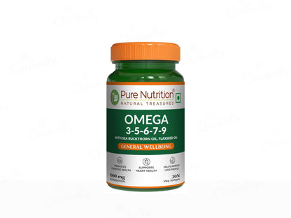Pure Nutrition Vegan Omega 3-5-6-7-9 Veg Softgel