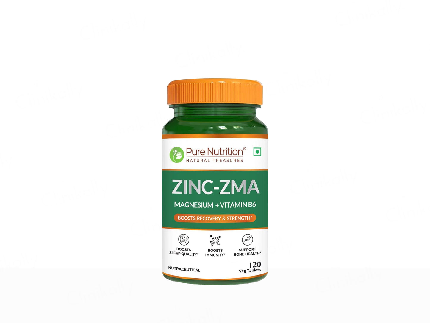 Pure Nutrition Zinc-ZMA, Magnesium + Vitamin B6 Veg Tablet