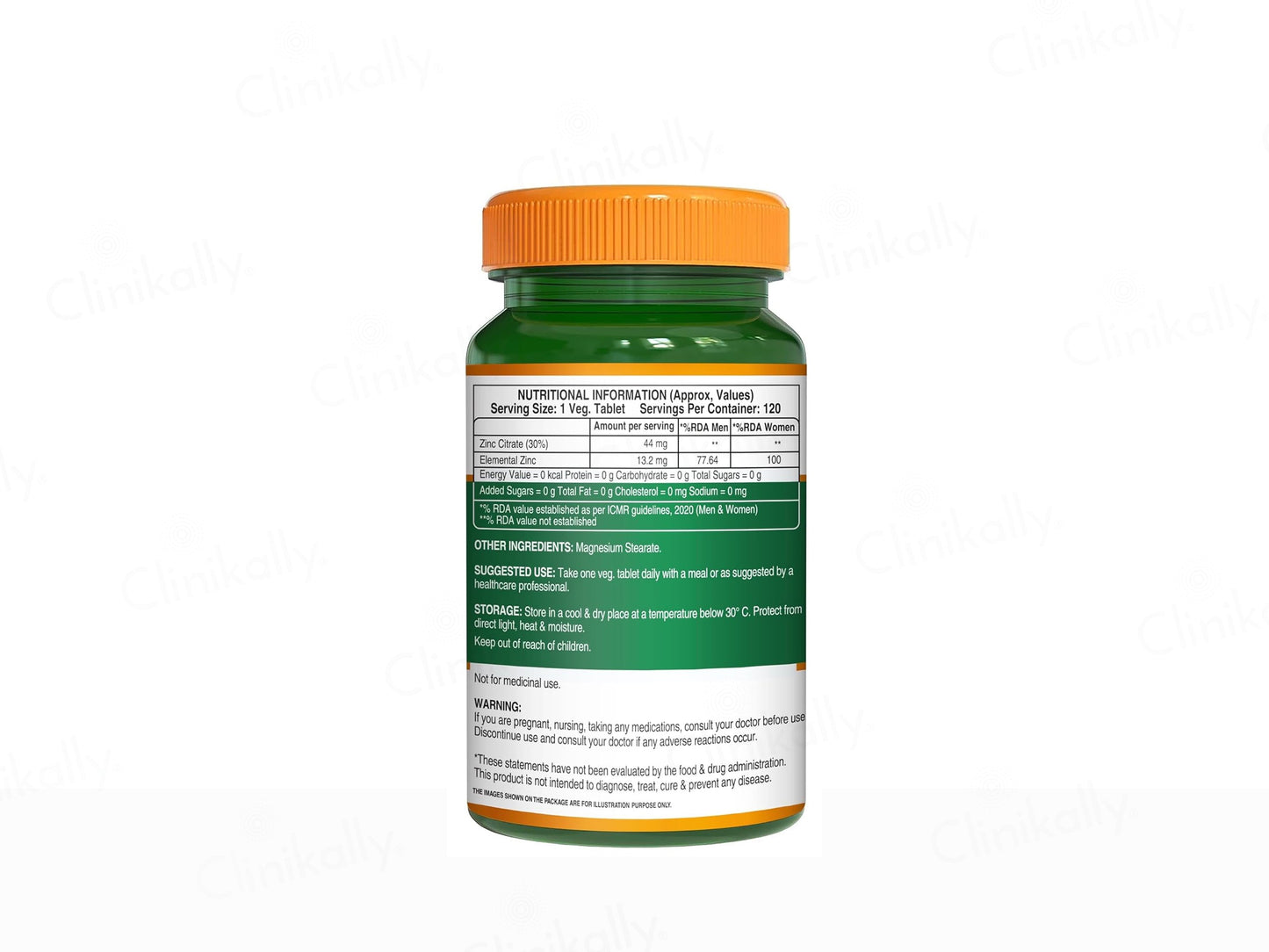 Pure Nutrition Zinc-ZMA, Magnesium + Vitamin B6 Veg Tablet